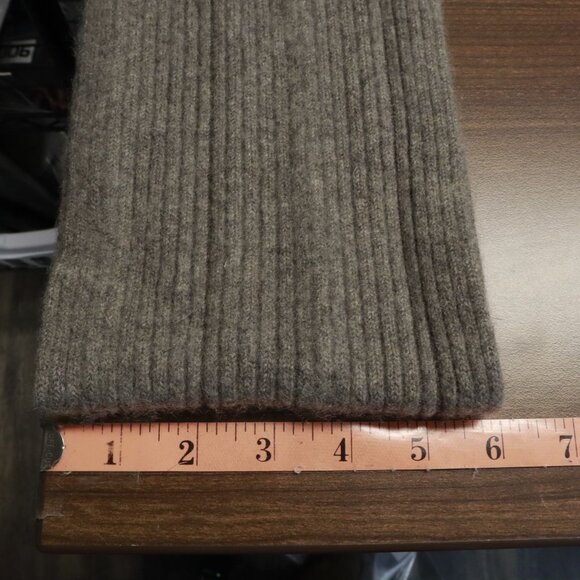 Coal Knit Scarf Unisex OS Gray Quiet Luxury Classic Academia Transitional Preppy - Picture 7 of 11